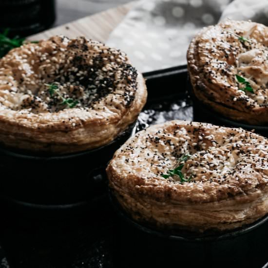 Steak and Guinness Pot Pies