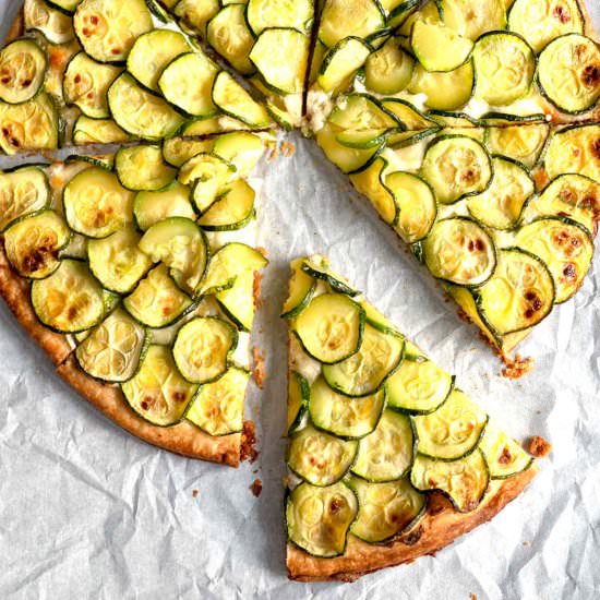 Three Cheese Zucchini Tart