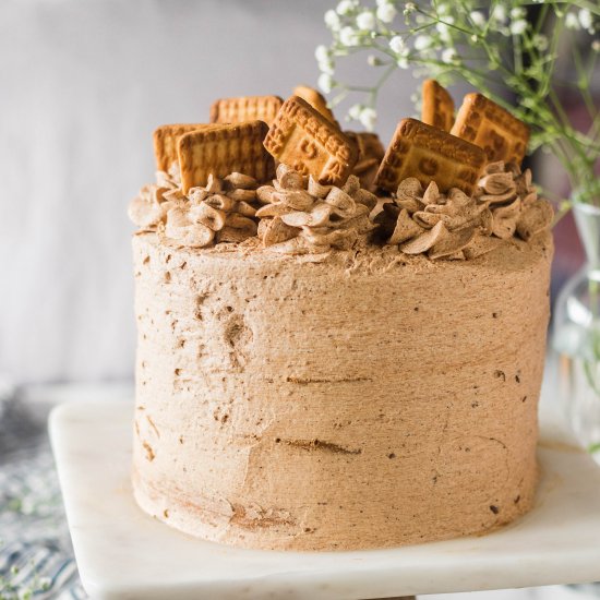 Chai Biscuit Cake