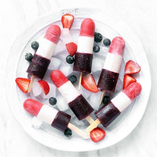 Red, White and Blue Bomb Pops