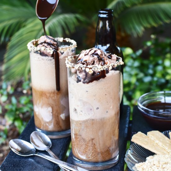 Guinness S’mores Ice Cream Float