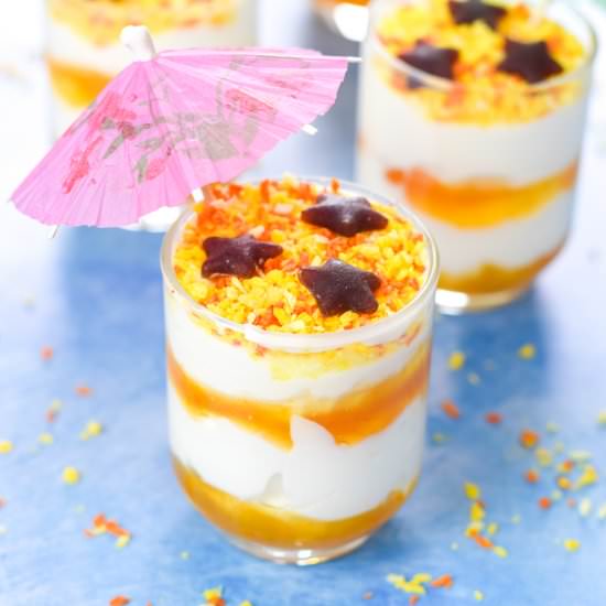 Fun Sandy Beach Yogurt Parfaits