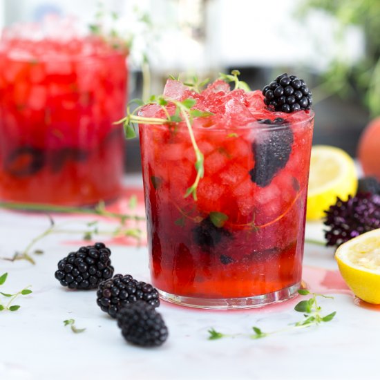 BLACKBERRY GIN SMASH