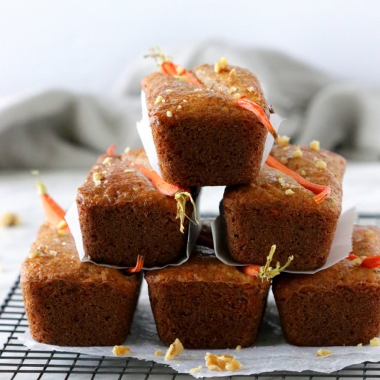 Gluten Free Mini Carrot Loaves