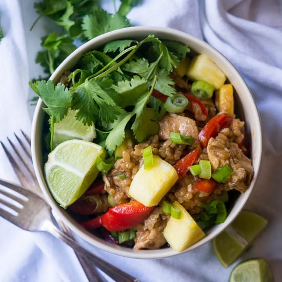 Pressure Cooker Chicken & Rice Bowl