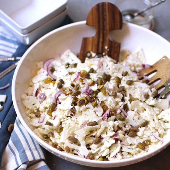 Shaved Cauliflower Salad