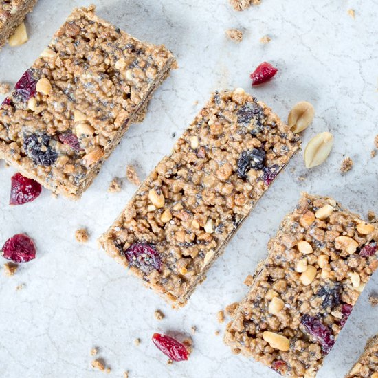 Crunchy Peanut Butter Granola Bars