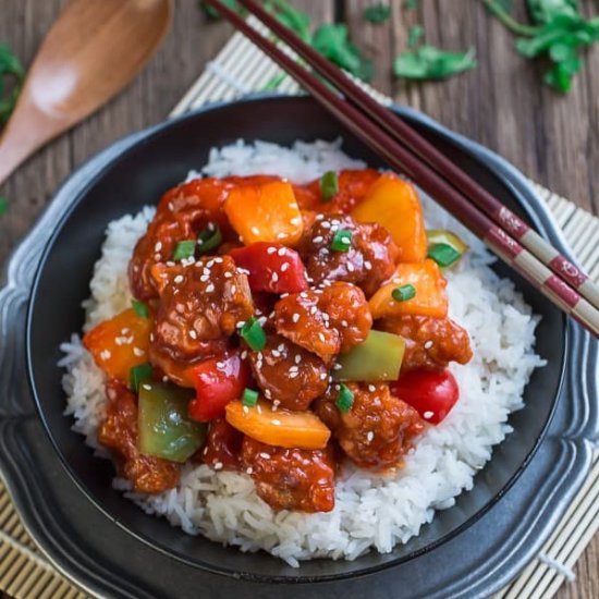 Slow Cooker Sweet and Sour Chicken