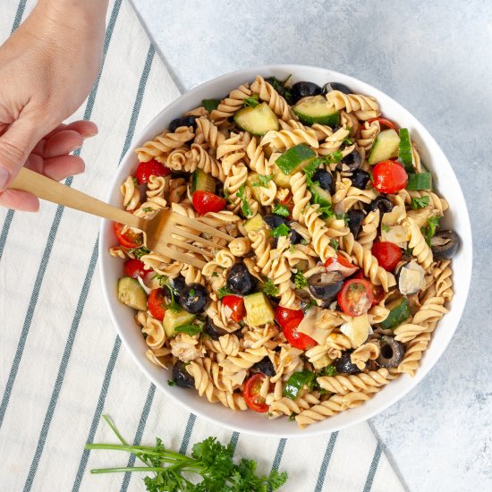 Olive and Artichoke Pasta Salad