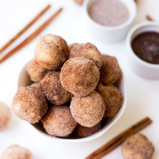 Baked Churro Poppers