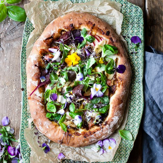 RUSTIC NAPOLESE SALAD PIZZA