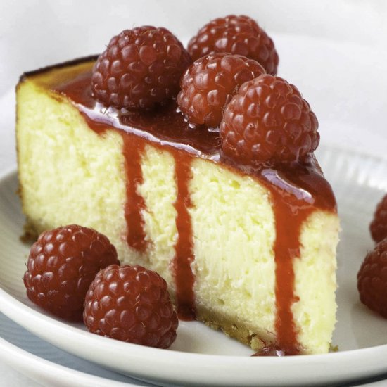 White Chocolate Raspberry Cheesecak