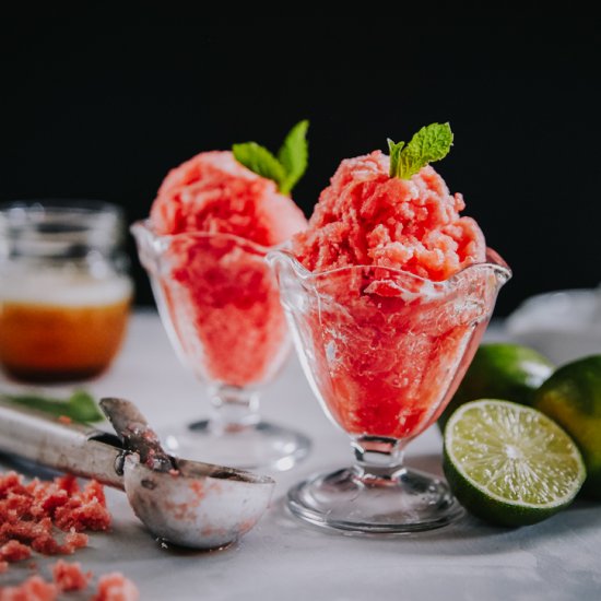 Watermelon Snow w/ Lime & Honey