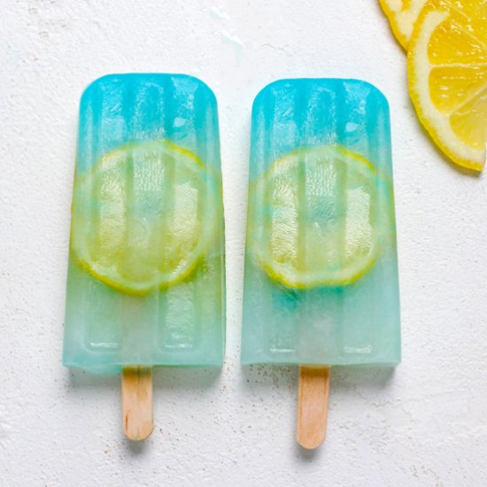 Citrus Blue Crystal Popsicles