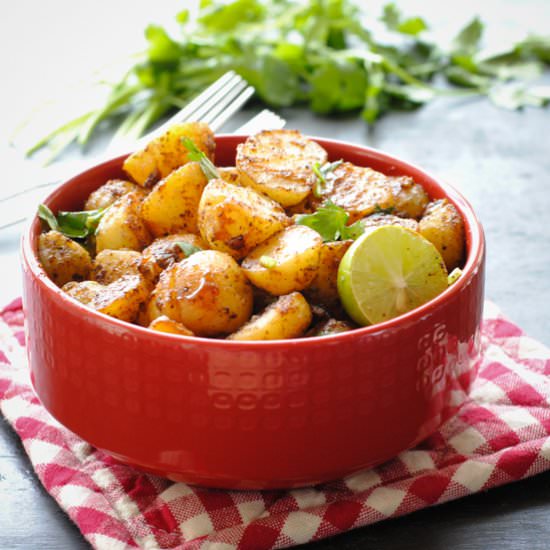 Aloo Chaat (Piquant Potato Salad)