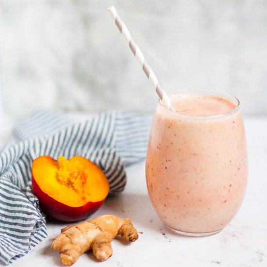 Ginger Peach Yogurt Smoothie