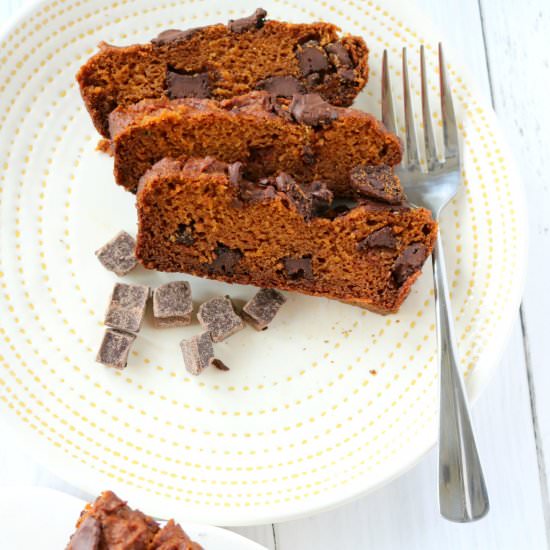 Paleo Chocolate Sweet Potato Bread