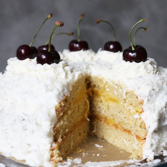 Gluten-Free Coconut Lemon Cake