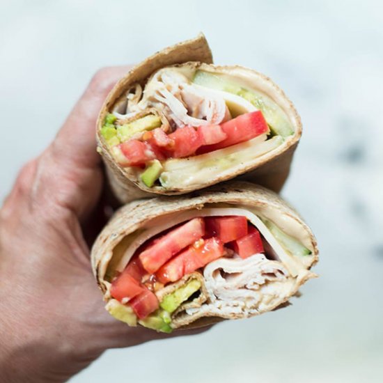 Avocado, Turkey & Hummus Wrap