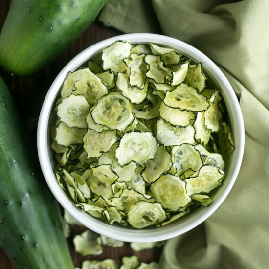 Baked Cucumber Chips