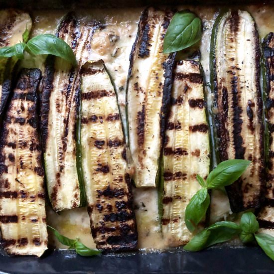 grilled zucchini parmigiana