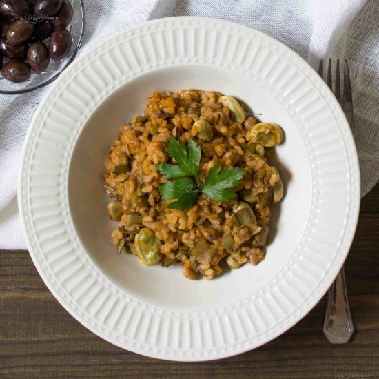 Mediterranean broad bean rice