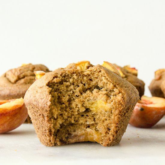 Peach Cornmeal Muffins