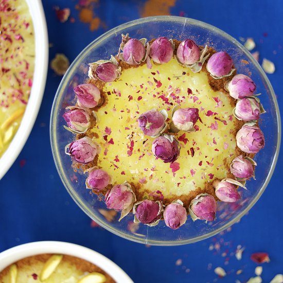 Persian Saffron Rice Pudding