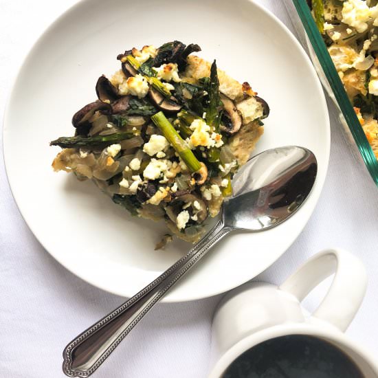 Asparagus Mushroom Strata