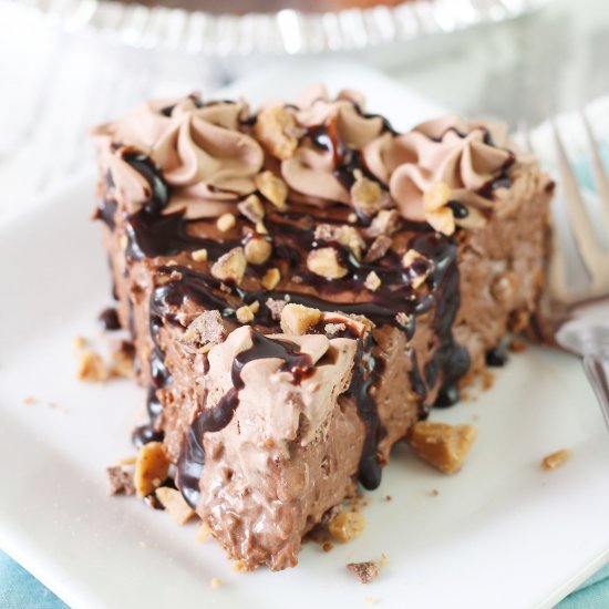 Whipped Chocolate Candy Crunch Pie