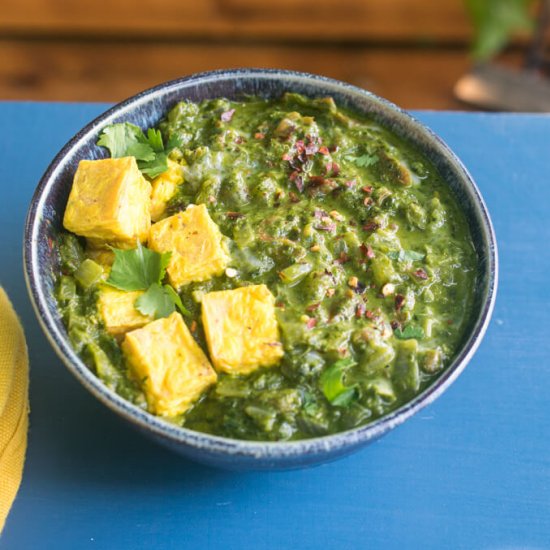 Vegan Saag Paneer