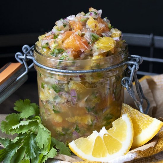 Citrus Salsa and Citrus Cream Sauce