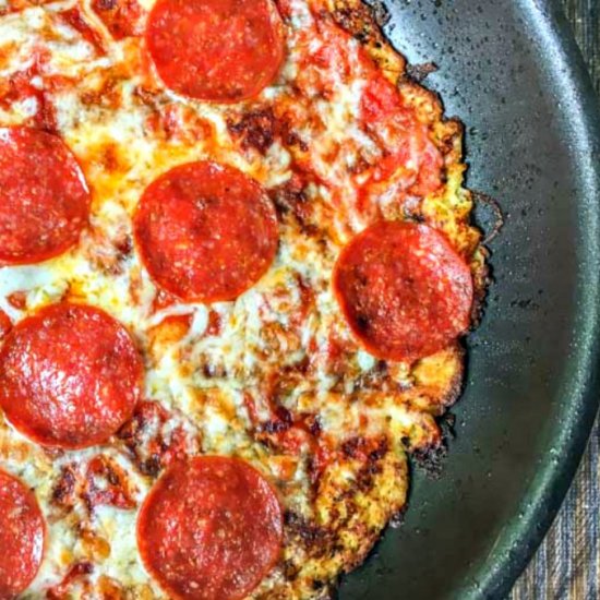 Skillet Spaghetti Squash Pizza