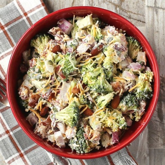 Keto Broccoli Bacon salad