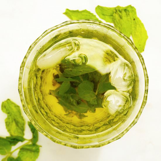 Chilled Mint Infused Water