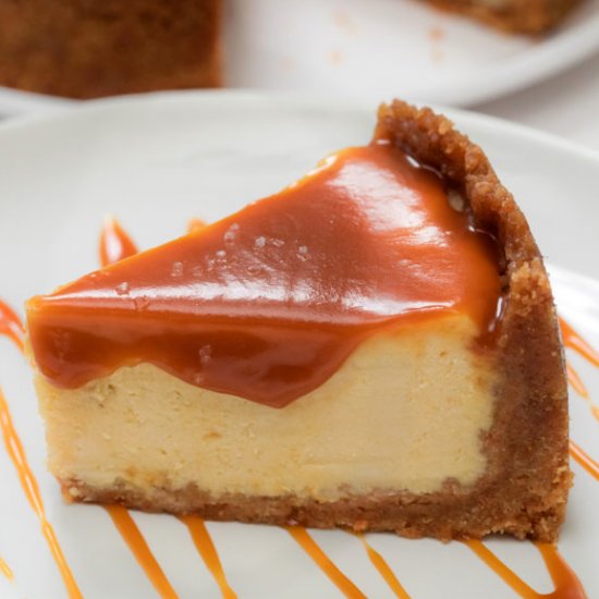 Easy salted caramel cheesecake