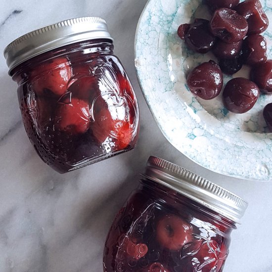 Bourbon Soaked Cocktail Cherries