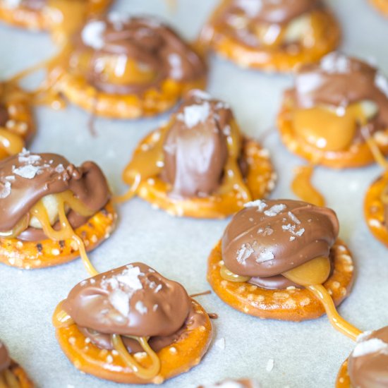 Chocolate Macadamia Pretzel Caramel