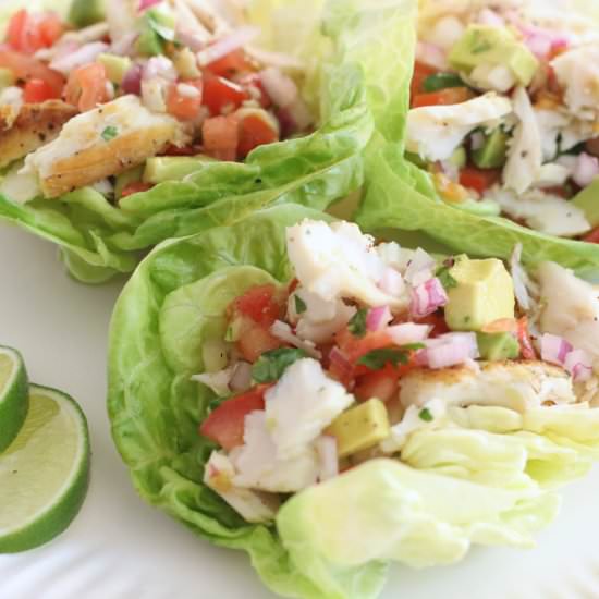 Mahi Mahi Lettuce Wraps