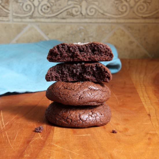 Sea Salt Brownie Cookies