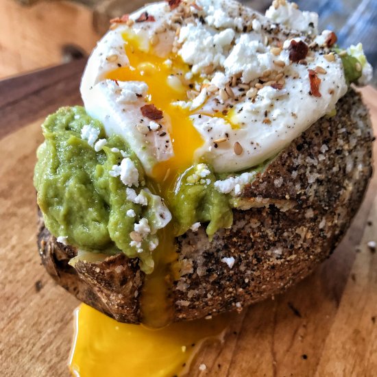 Avocado Breakfast Baked Potato