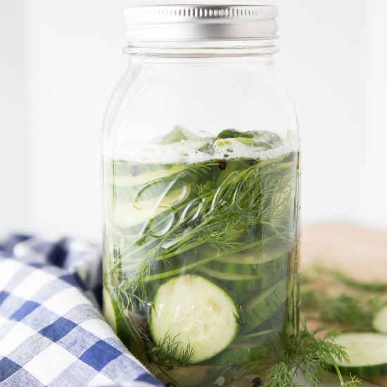 Easy Refrigerator Pickles