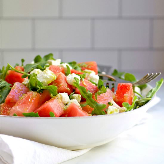 Watermelon and Arugula Salad