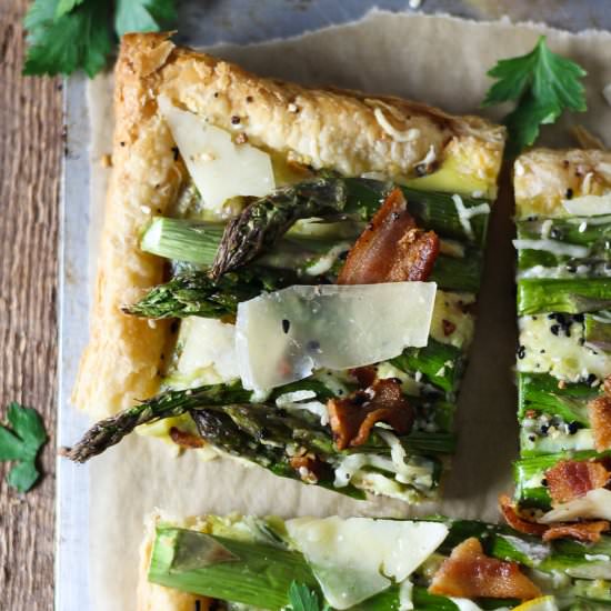 Three Cheese Asparagus Tart