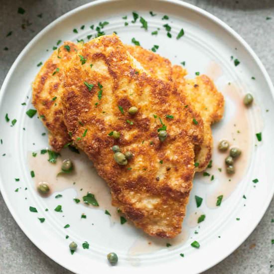 Crispy Chicken Piccata