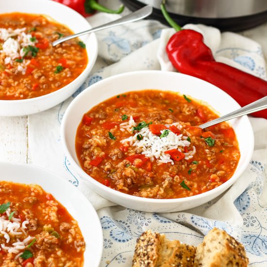 instant pot stuffed pepper soup