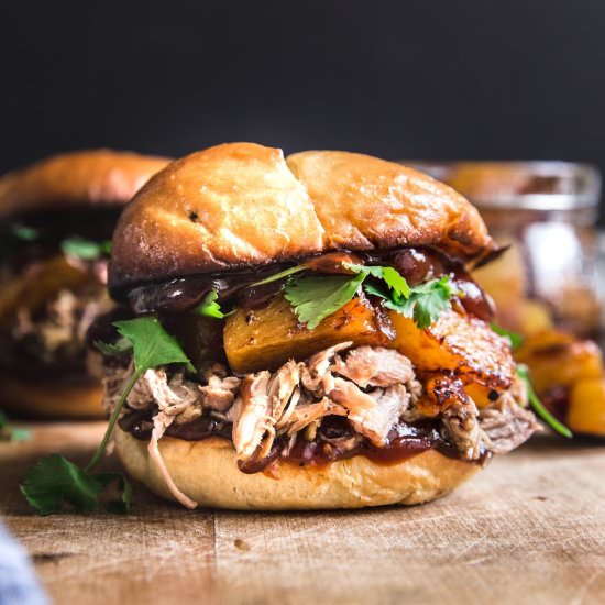 Pineapple Pulled Pork Sandwich