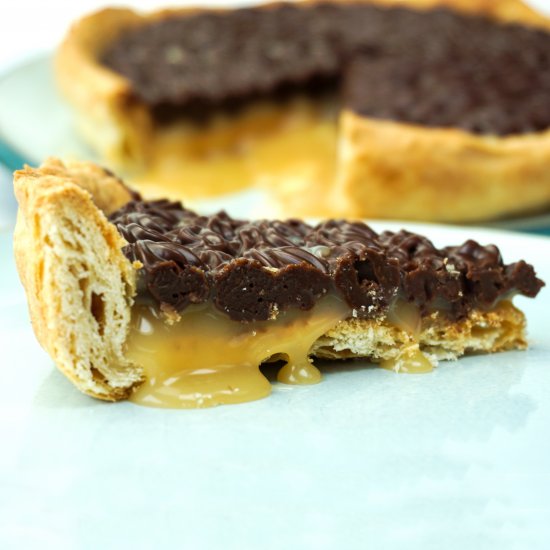 Salted Caramel & Chocolate Tart