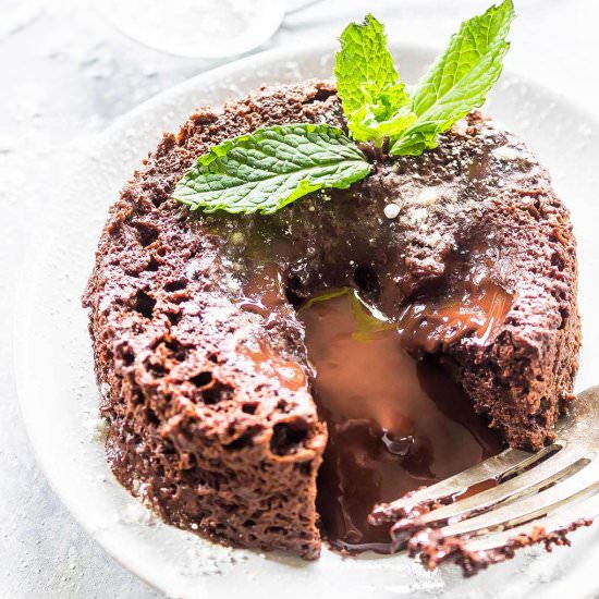 Single Serve Chocolate Lava Cake