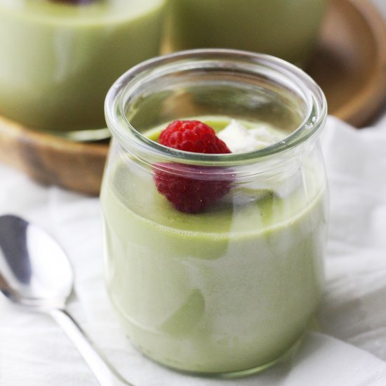 Matcha (Green Tea) Panna Cotta